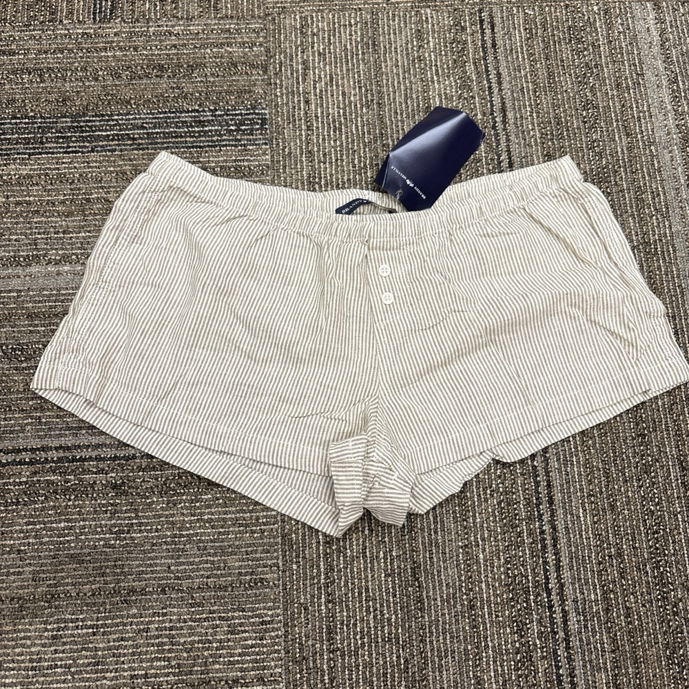Brandy Melville Beige Striped Women's Shorts